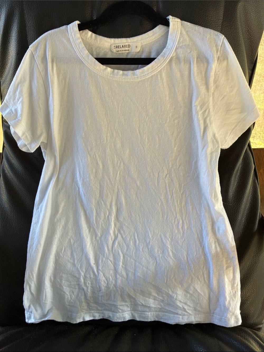 Los Angeles made classic cotton white T-shirt
